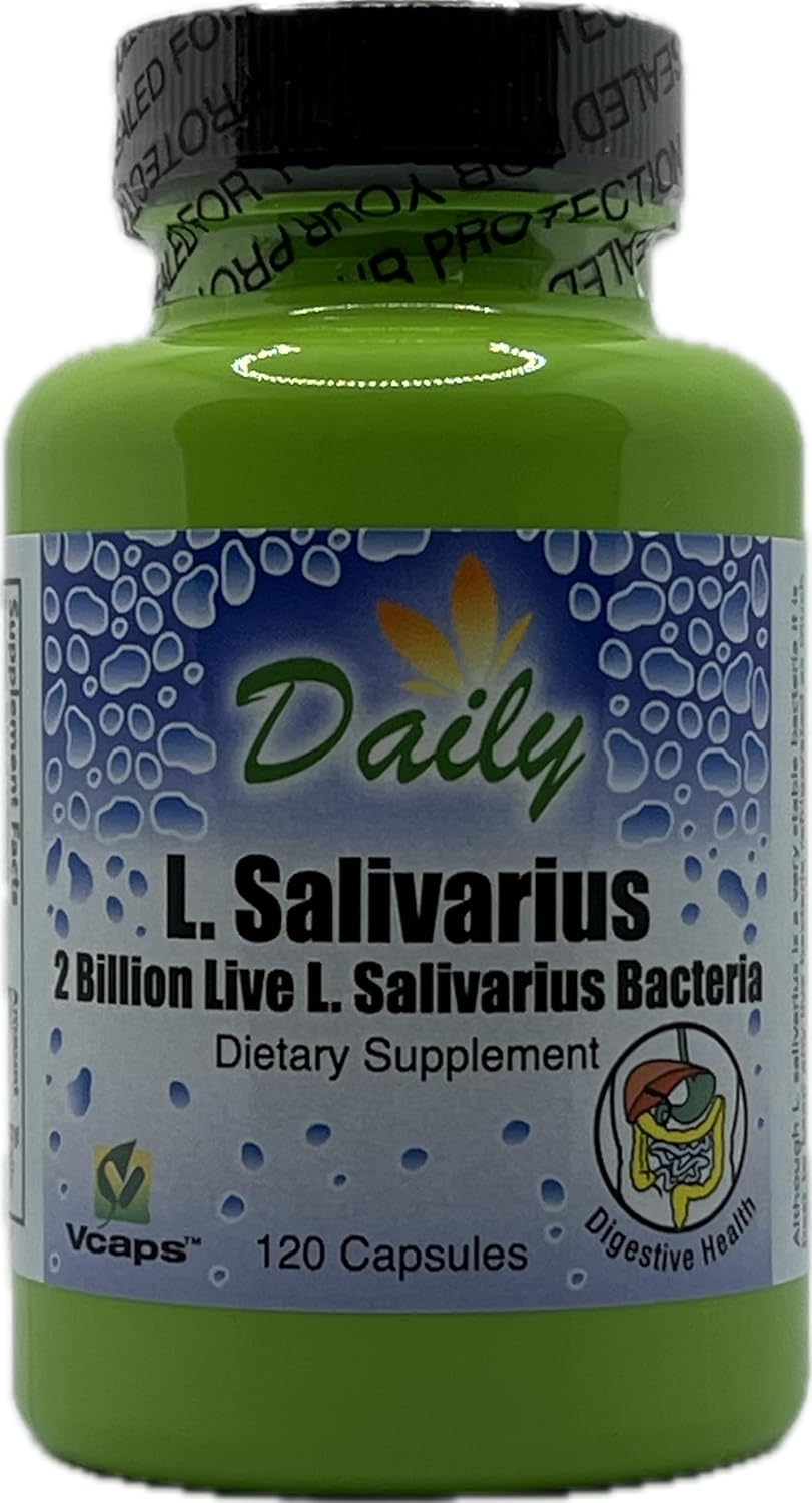 120 Delayed-Release L-Salivarius Probiotic Capsules for Daily Manufacturing