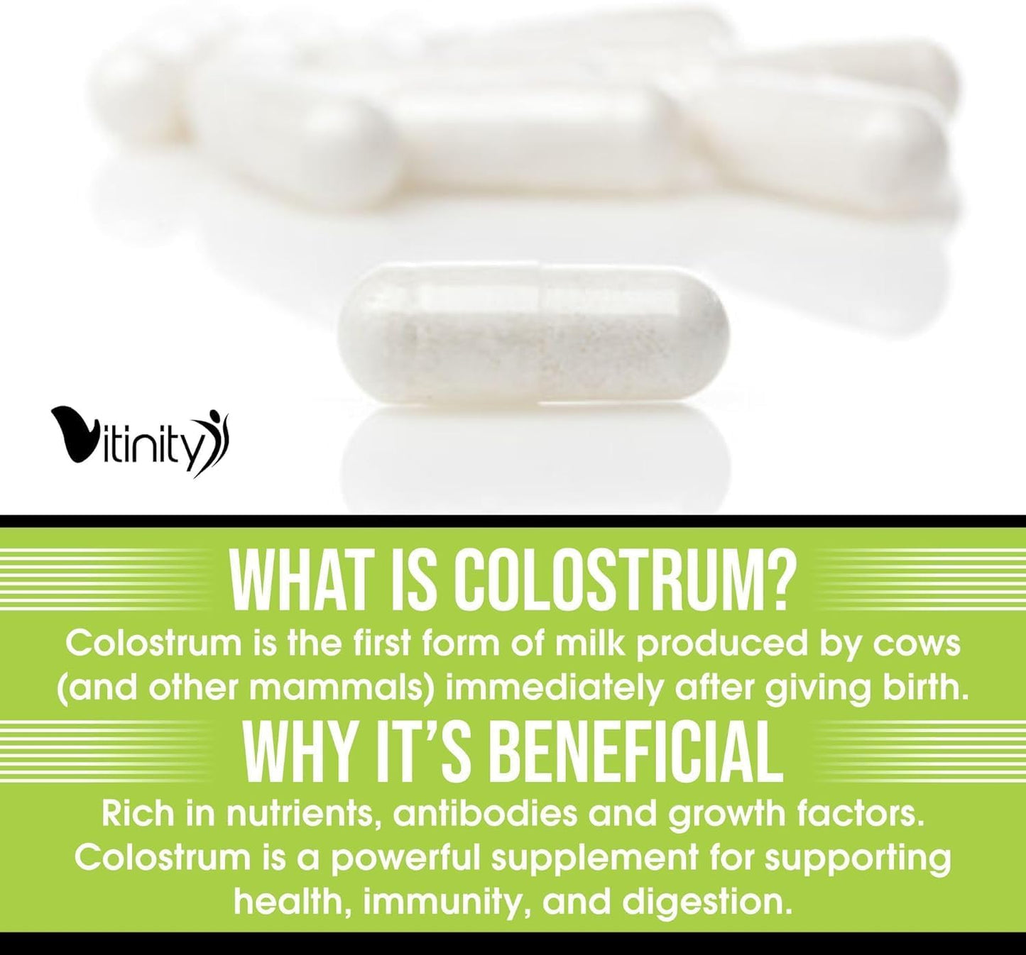 120 Grass Fed Bovine Colostrum Capsules for Gut Health, Immune Support, Muscle Recovery & Wellness - Natural IgG Supplement for Humans | Pure Colostrum Superfood, Unflavored
