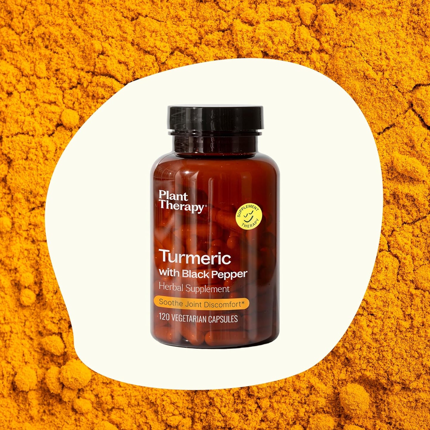 120 Plant Therapy Turmeric & Black Pepper Capsules, 95% Curcuminoids, Joint & Muscle Support, USA Made, Vegetarian Formula