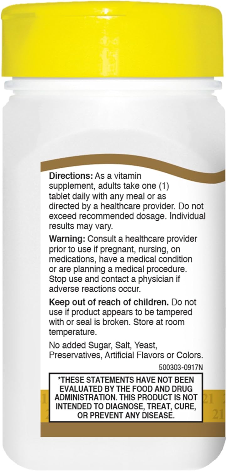 120 Prolonged Release B-50 Complex Tablets for 21st Century, Pack of 120