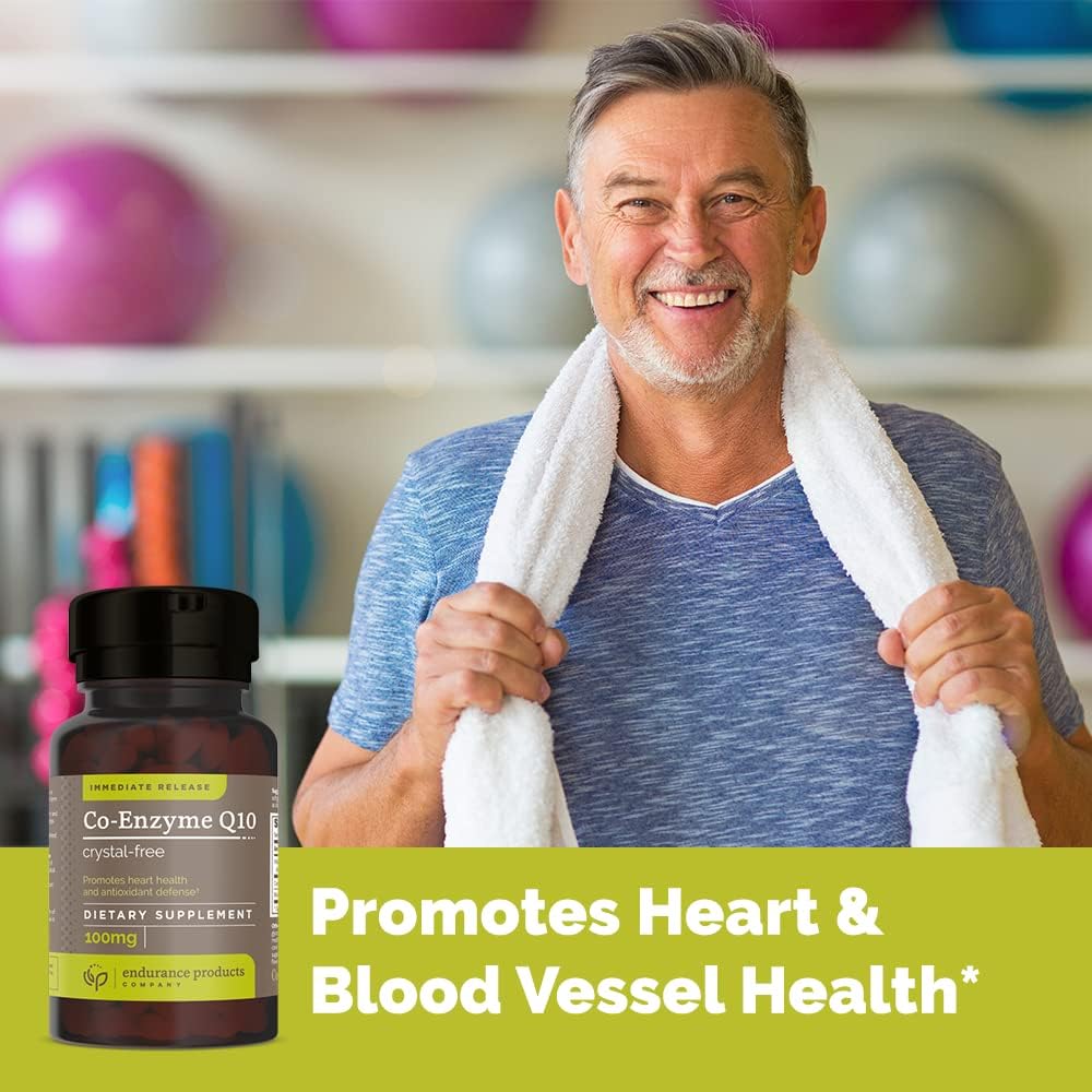 120 Softgels Endurance Products Co-Enzyme Q10 Crystal-Free with Endur-Acin Niacin for Enhanced Endurance