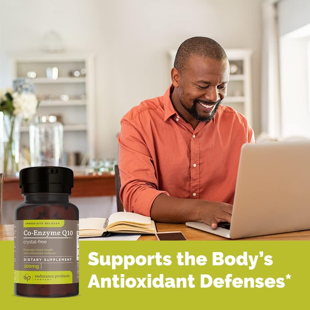 120 Softgels Endurance Products Co-Enzyme Q10 Crystal-Free with Endur-Acin Niacin for Enhanced Endurance