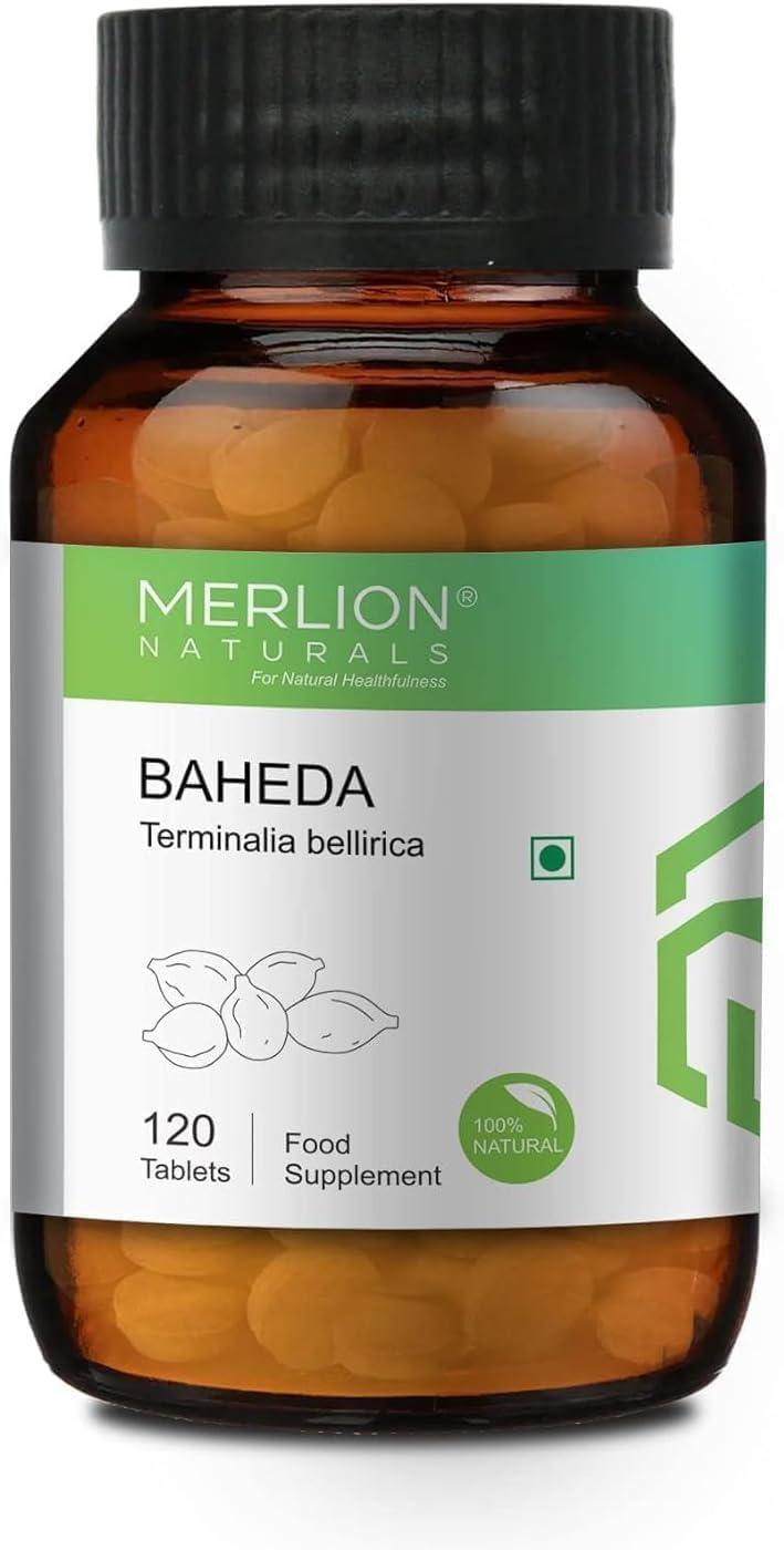 120 Tablets of Baheda (Terminalia bellirica) - 500mg | Natural Digestive Support