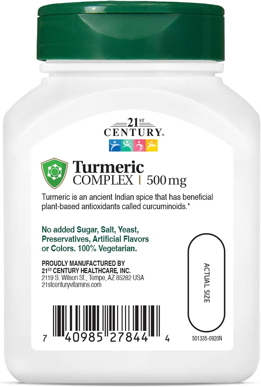 120 Turmeric Complex Vegetarian Capsules for Modern Health, Pack of 2