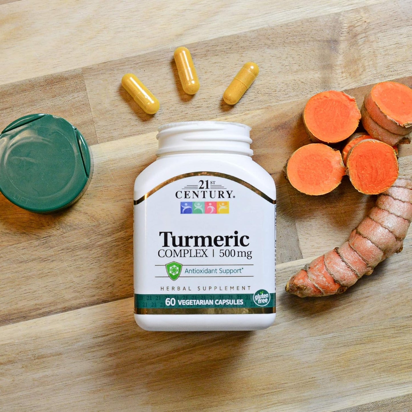 120 Turmeric Complex Vegetarian Capsules for Modern Health, Pack of 2
