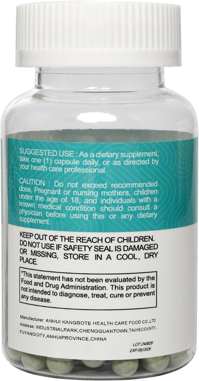 120 Vegan Chlorophyll Capsules for Detox, Digestion, Gut Health, and Skin Care