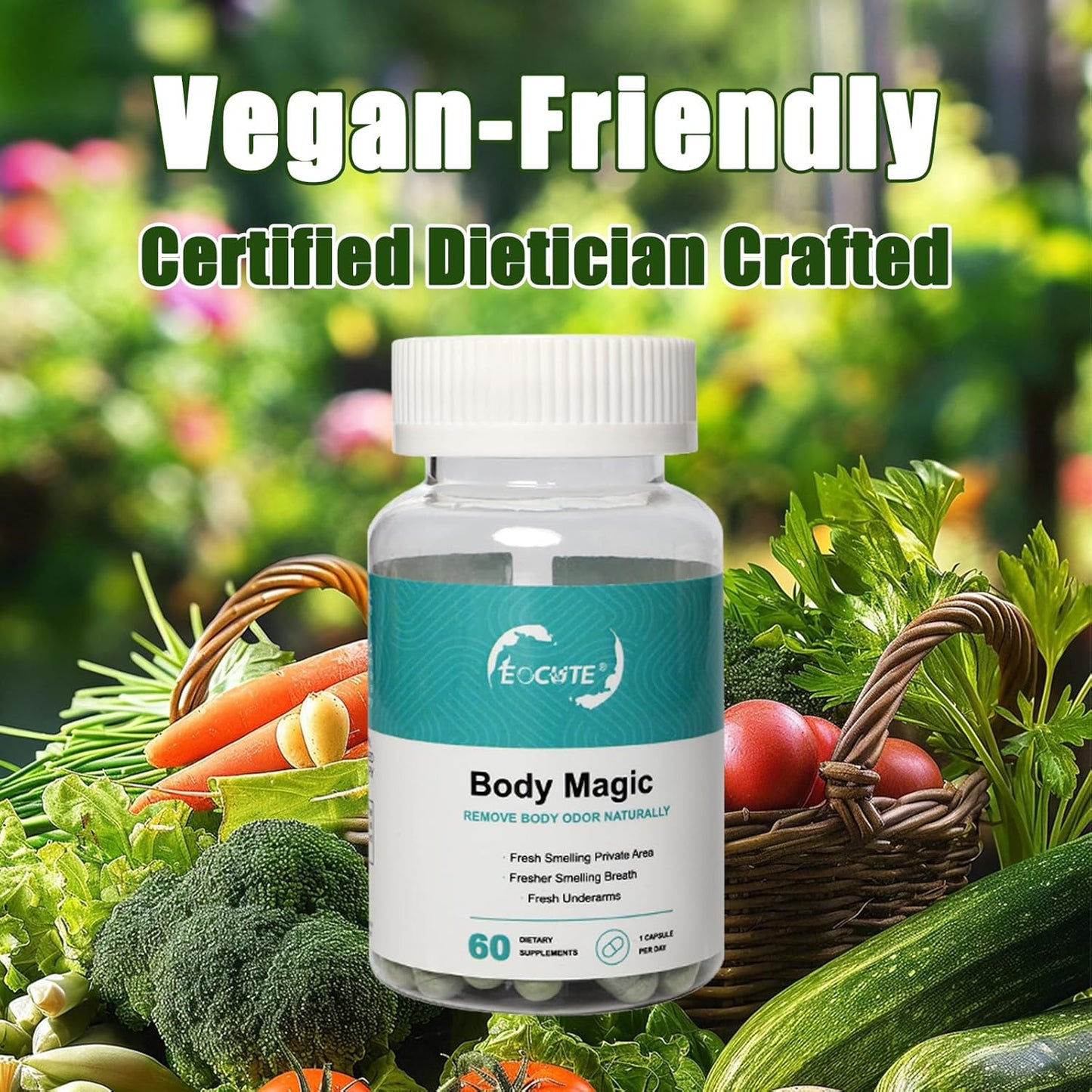 120 Vegan Chlorophyll Capsules for Detox, Digestion, Gut Health, and Skin Care