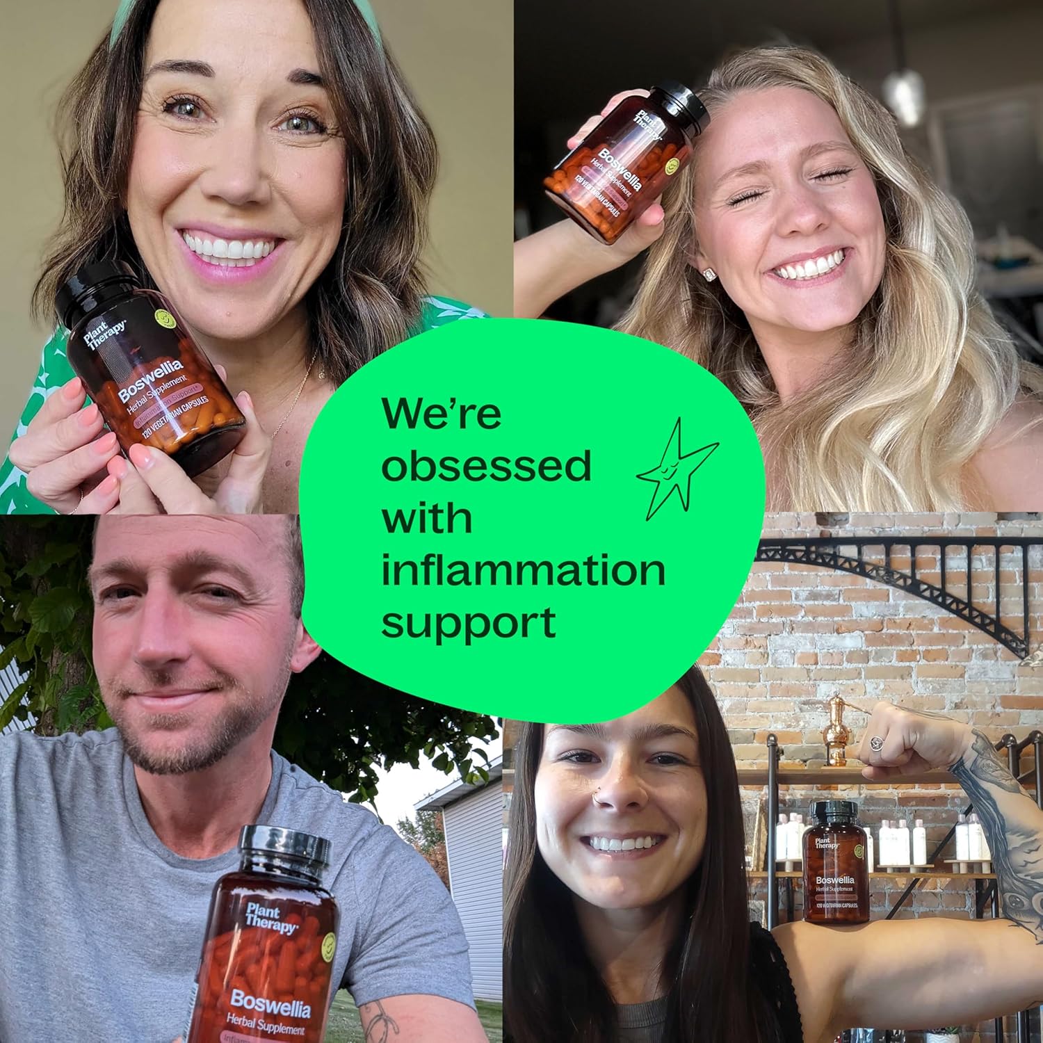 120 Vegetarian Boswellia Herbal Supplement Capsules for Joint Flexibility, Comfort, and Healthy Skin - Made in the USA