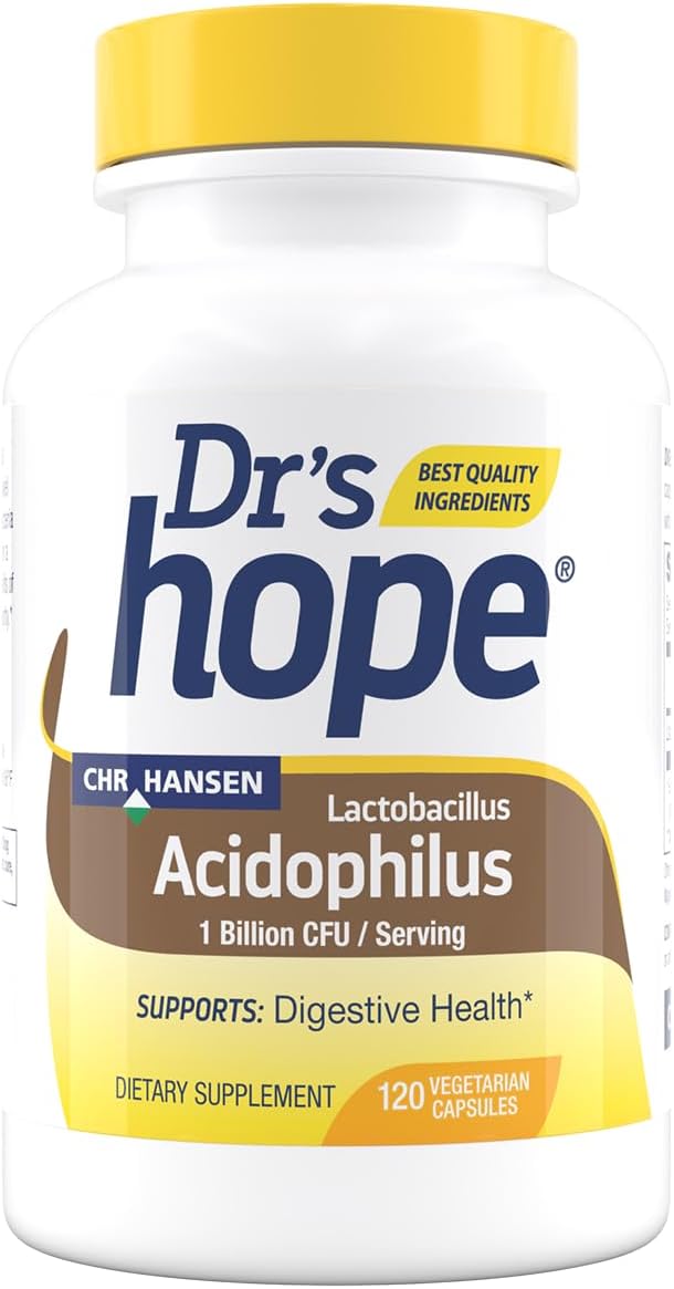 120 Veggie Capsules Lactobacillus Acidophilus 1B CFU Probiotics - Supports Digestive, Immune & Gut Health - Made in USA
