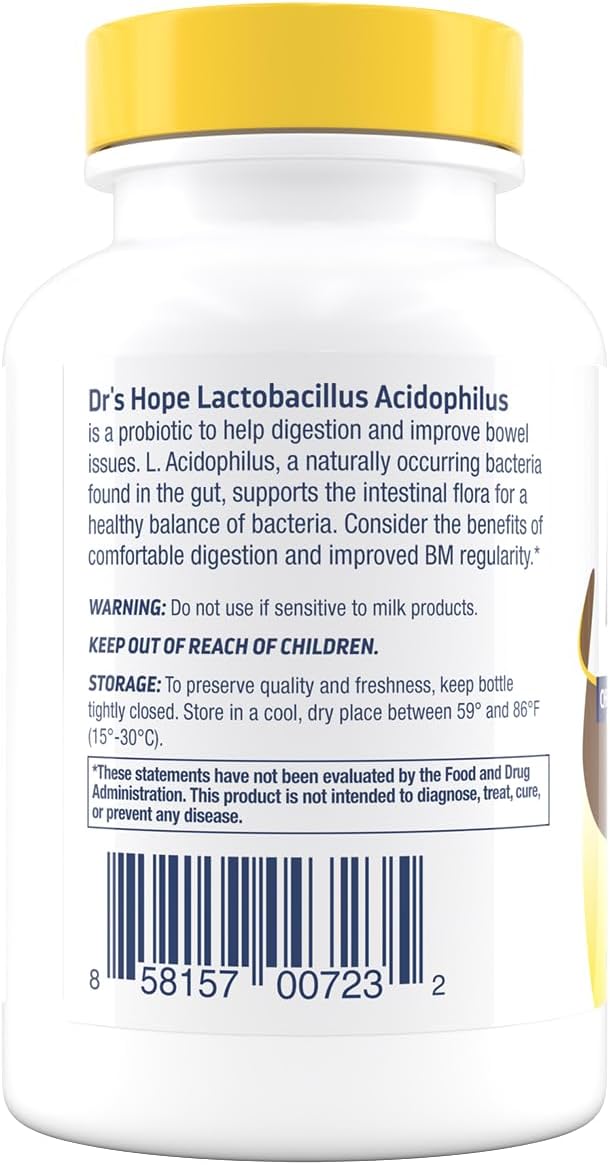 120 Veggie Capsules Lactobacillus Acidophilus 1B CFU Probiotics - Supports Digestive, Immune & Gut Health - Made in USA