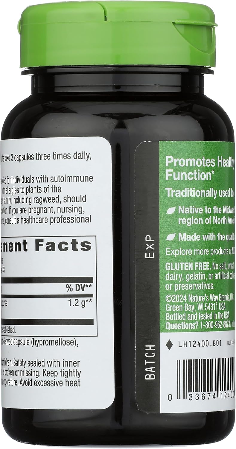 1,200 Mg Per Serving Nature's Way Echinacea Purpurea Herb Capsules - 100 Count