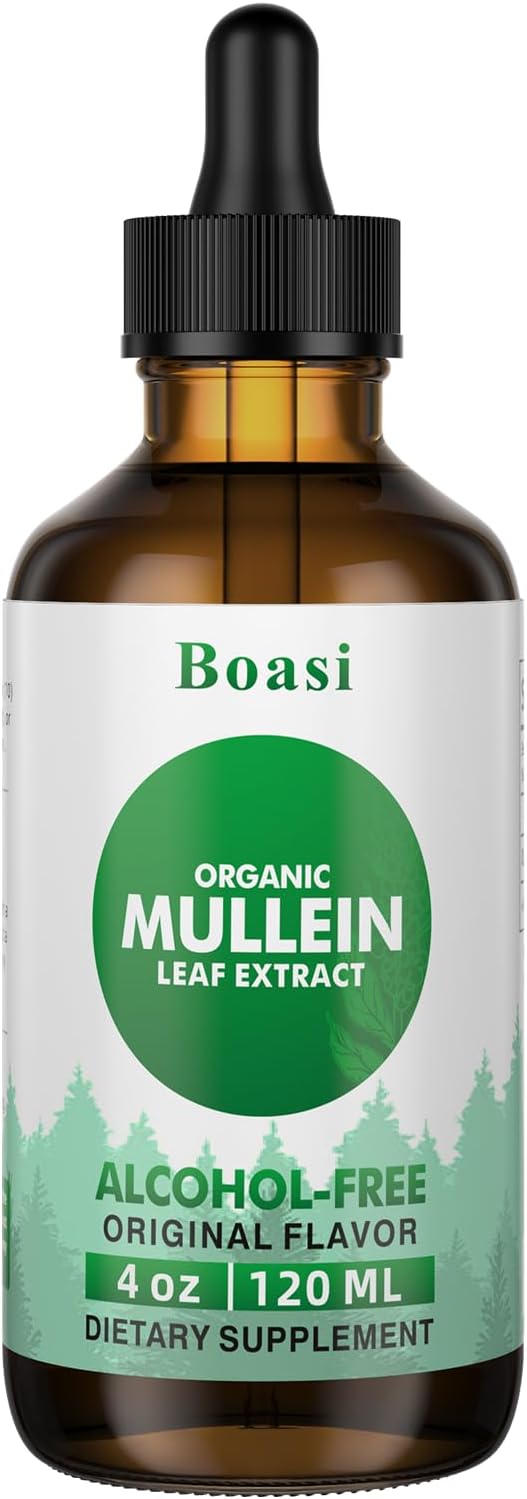120ml Mullein Leaf Tincture for Lung Cleanse - Vegan Lung Detox & Respiratory Health - Immune Support Drops - Natural Liquid Extract - 4 fl.oz.