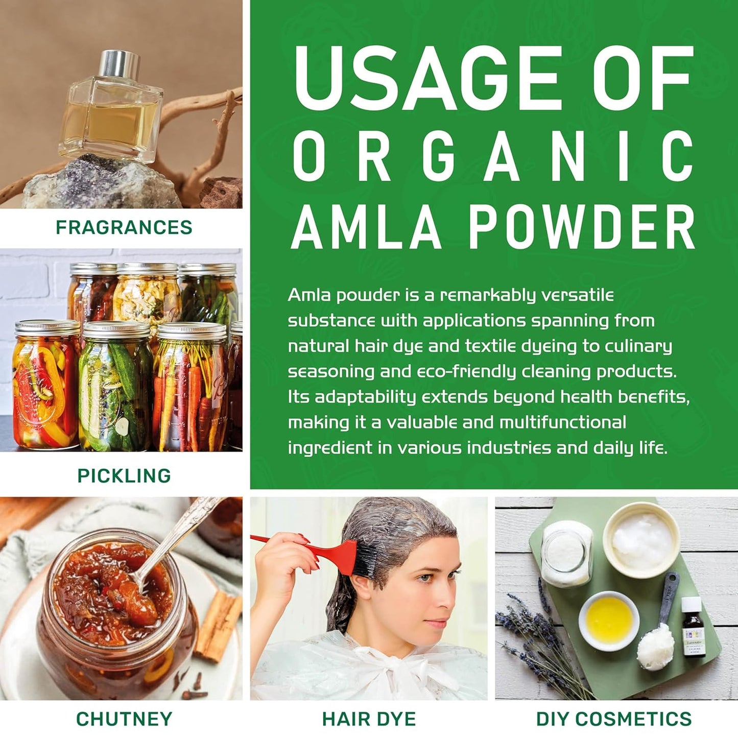 1.25LB Jiva Organics Amla Powder - Gluten Free, Non-GMO, Pure Amalaki Powder, Vitamin C, Lab Tested, 100% Raw & Natural