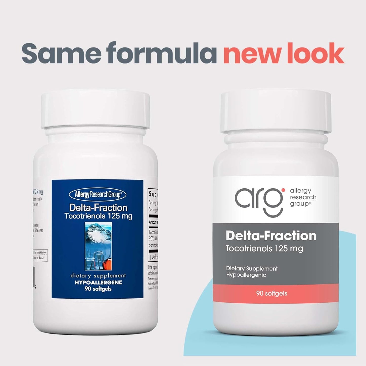 125mg Allergy Research Group Delta-Fraction Tocotrienols Supplement - Annatto, Gamma - 90 Softgels