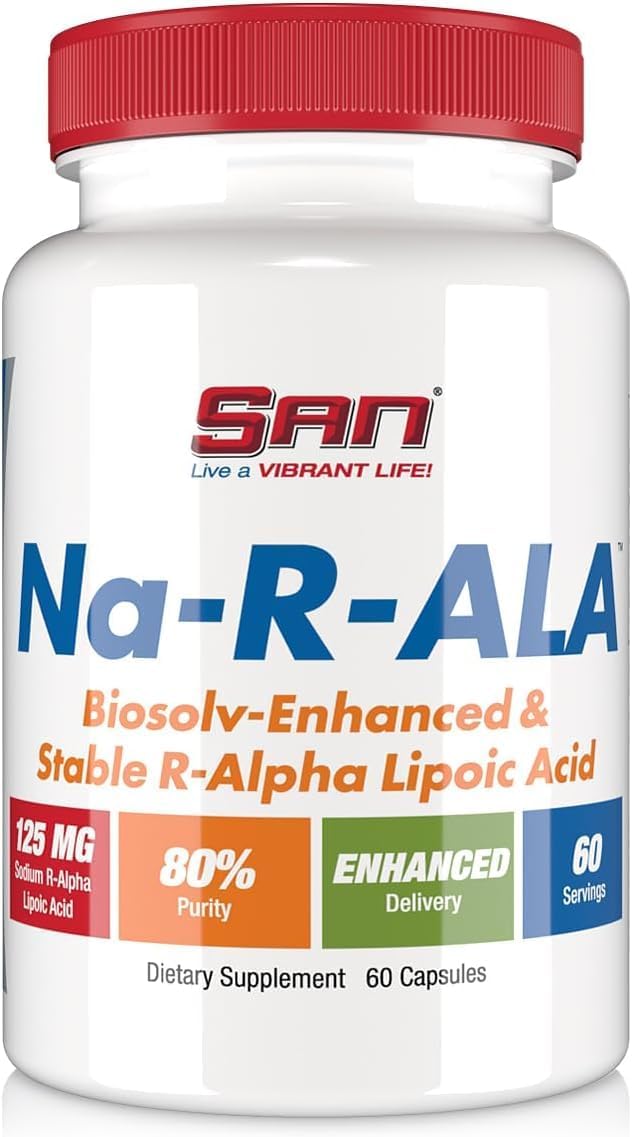 125mg High Potency Na-R-ALA Capsules for Increased Absorption - 60 Count