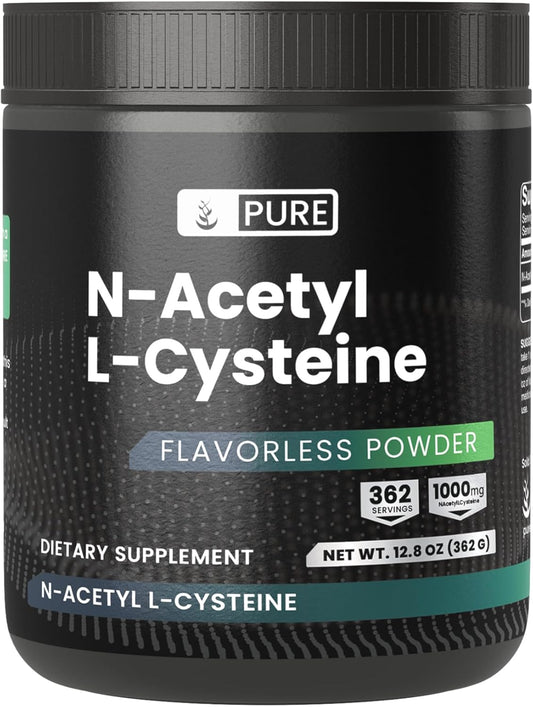 12.8 oz NAC Powder - Pure N-Acetyl L-Cysteine Amino Acid Supplement