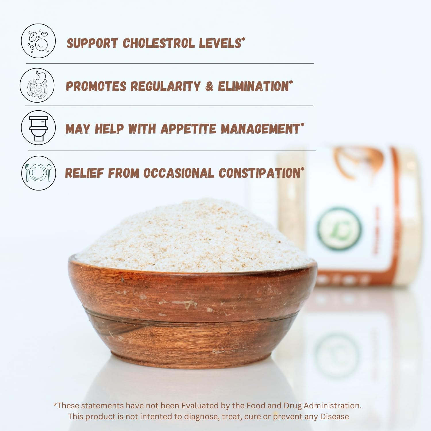 12oz Sownandgrown Whole Psyllium Husks - Rich in Dietary Fiber - Gluten-Free - Promotes Digestive Health - 68 Tablespoon Supply - Unflavored