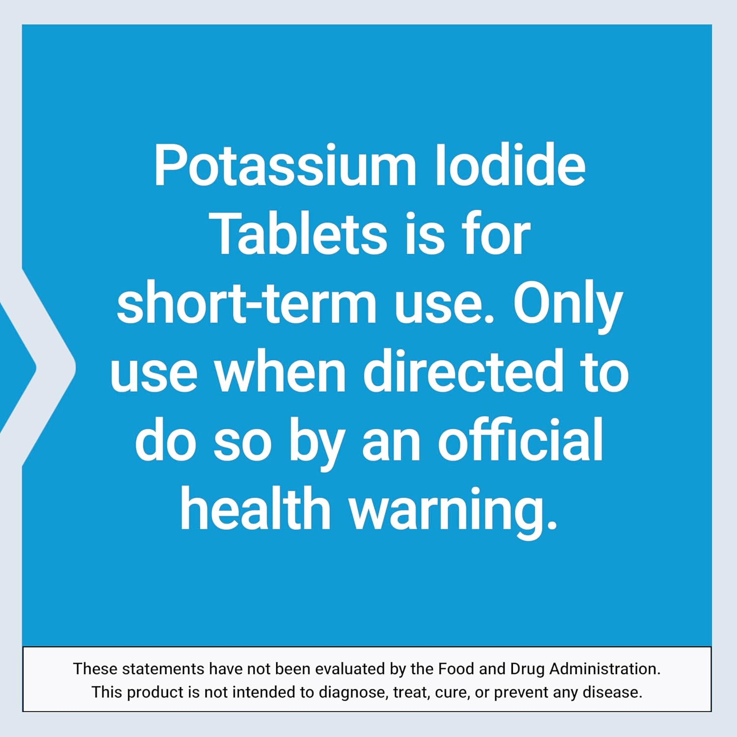 130mg Potassium Iodide Tablets for Life Extension - Pack of 14