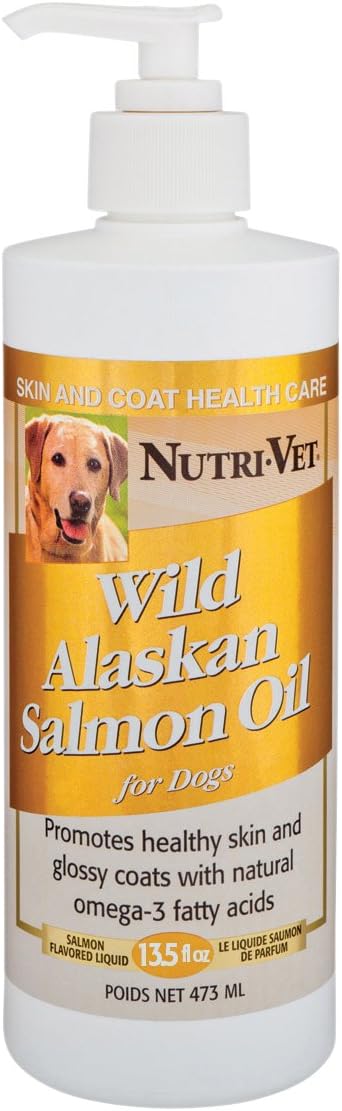 13.5-Ounce Nutri-Vet Wild Alaskan Salmon Oil Supplement for Dogs