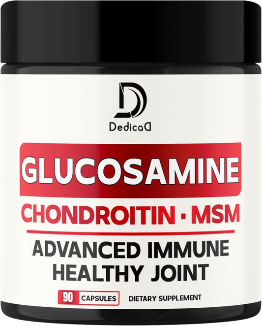 13in1 Glucosamine Chondroitin MSM Capsules with Turmeric, Elderberry & Echinacea - 90 Count for Joint, Bone, & Immune Support
