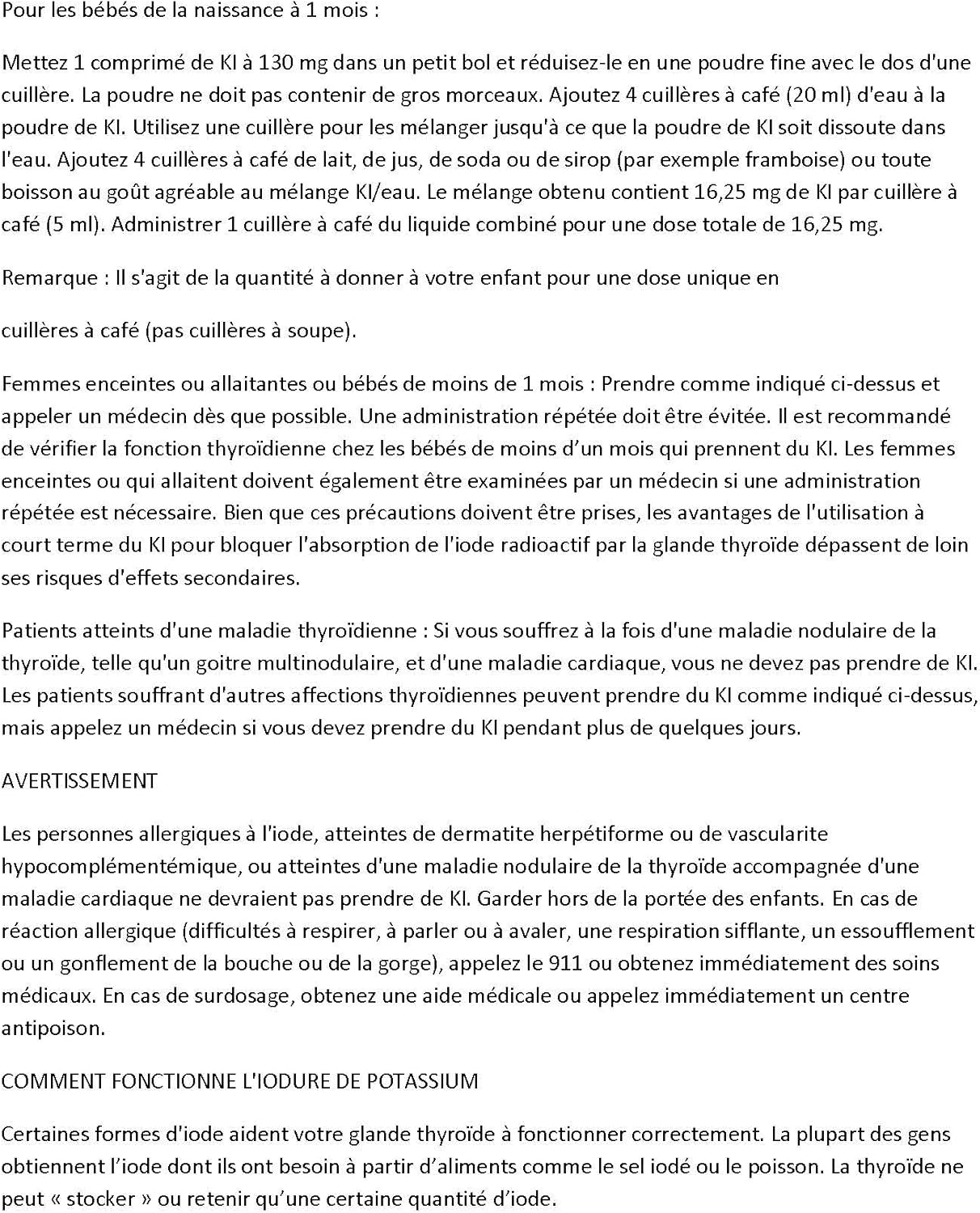 14 Tablets of Anbex IOSAT Potassium Iodide - Radiation Emergency Thyroid Blocking Supplement