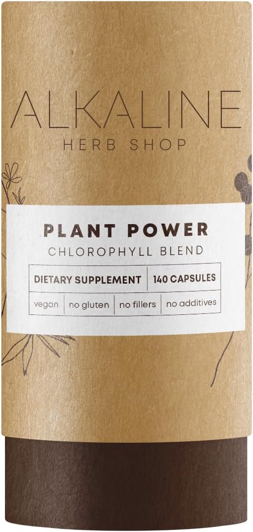 140 Capsules of Alkaline Herb Store Plant Power Supplement with Chlorophyll