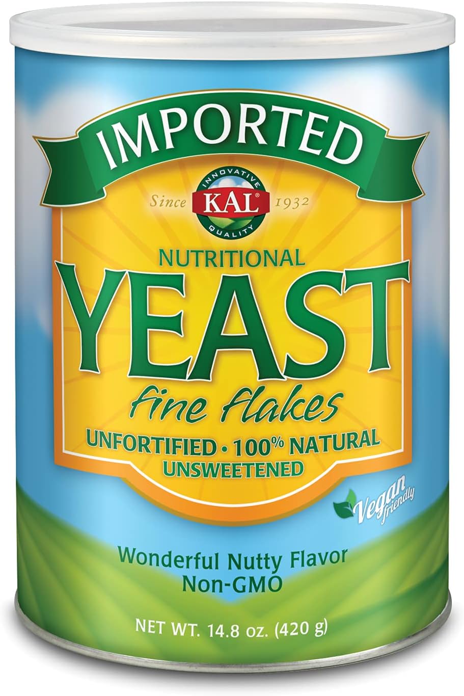 14.8 Ounce KAL Imported Yeast Flakes for Baking and Cooking