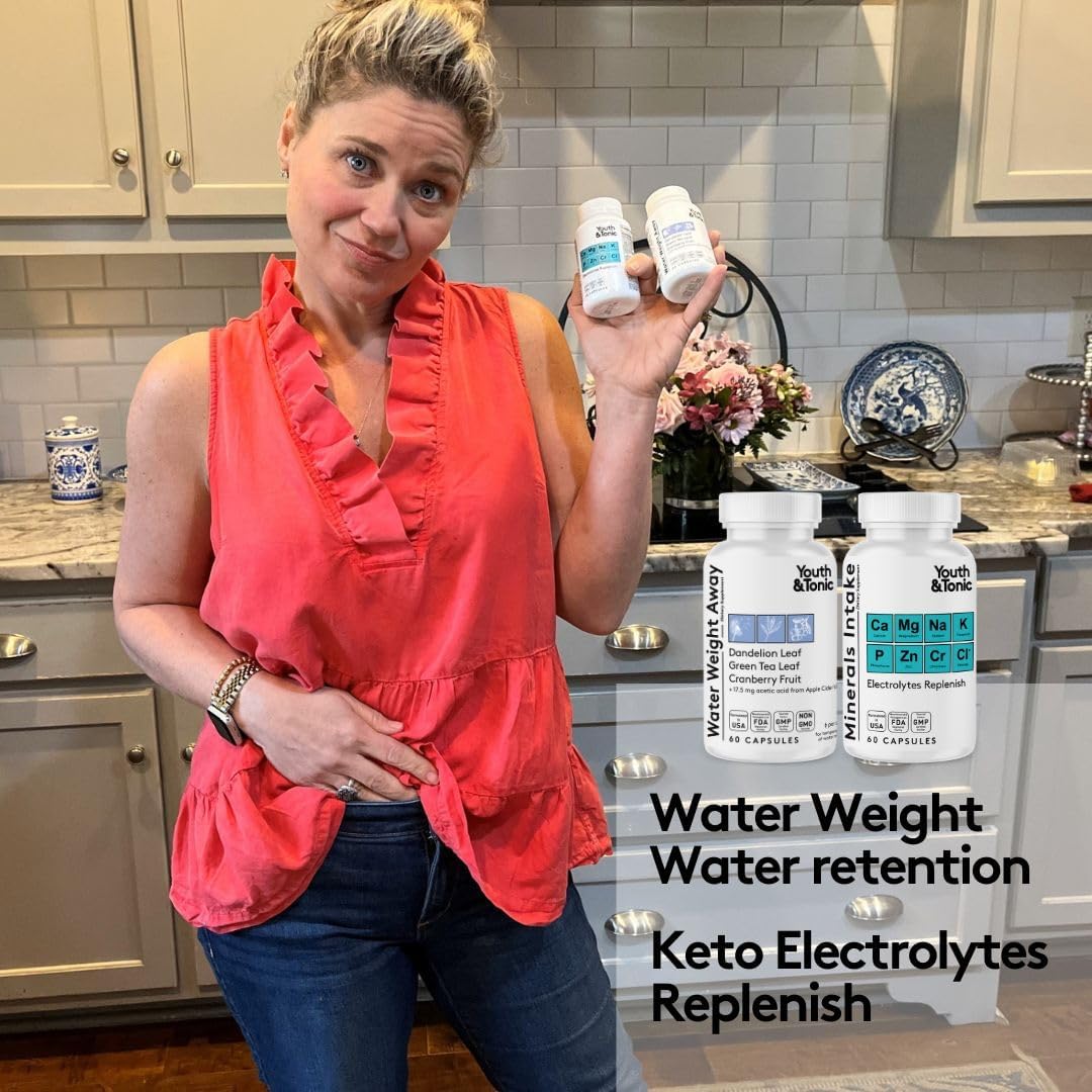 15-Day Cleanse Bundle with Youth & Tonic Water for Slimming Formula, Electrolytes for Hydration Support During Diuretic Use