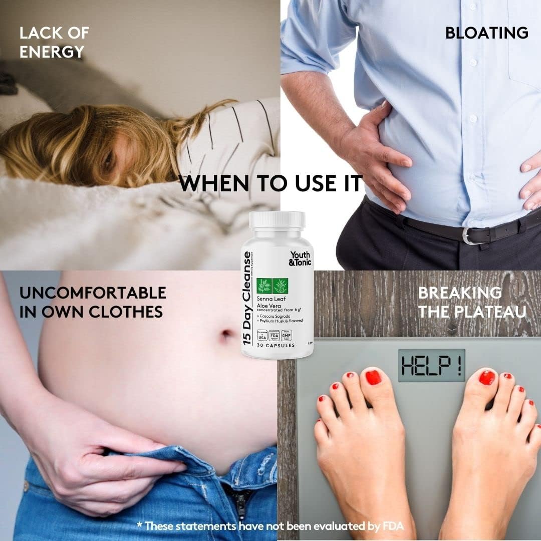 15-Day Cleanse Bundle with Youth & Tonic Water for Slimming Formula, Electrolytes for Hydration Support During Diuretic Use