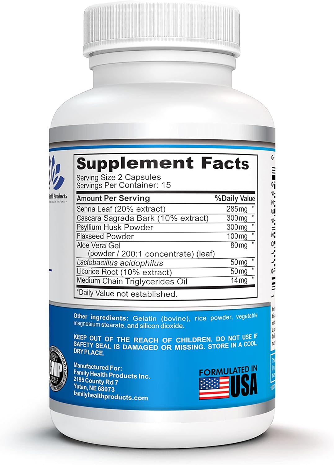 15-Day Colon Cleanse Detox Pills with Probiotics for Men & Women - Superfood Supplement for Healthy Bowel Movements | 30 Capsules