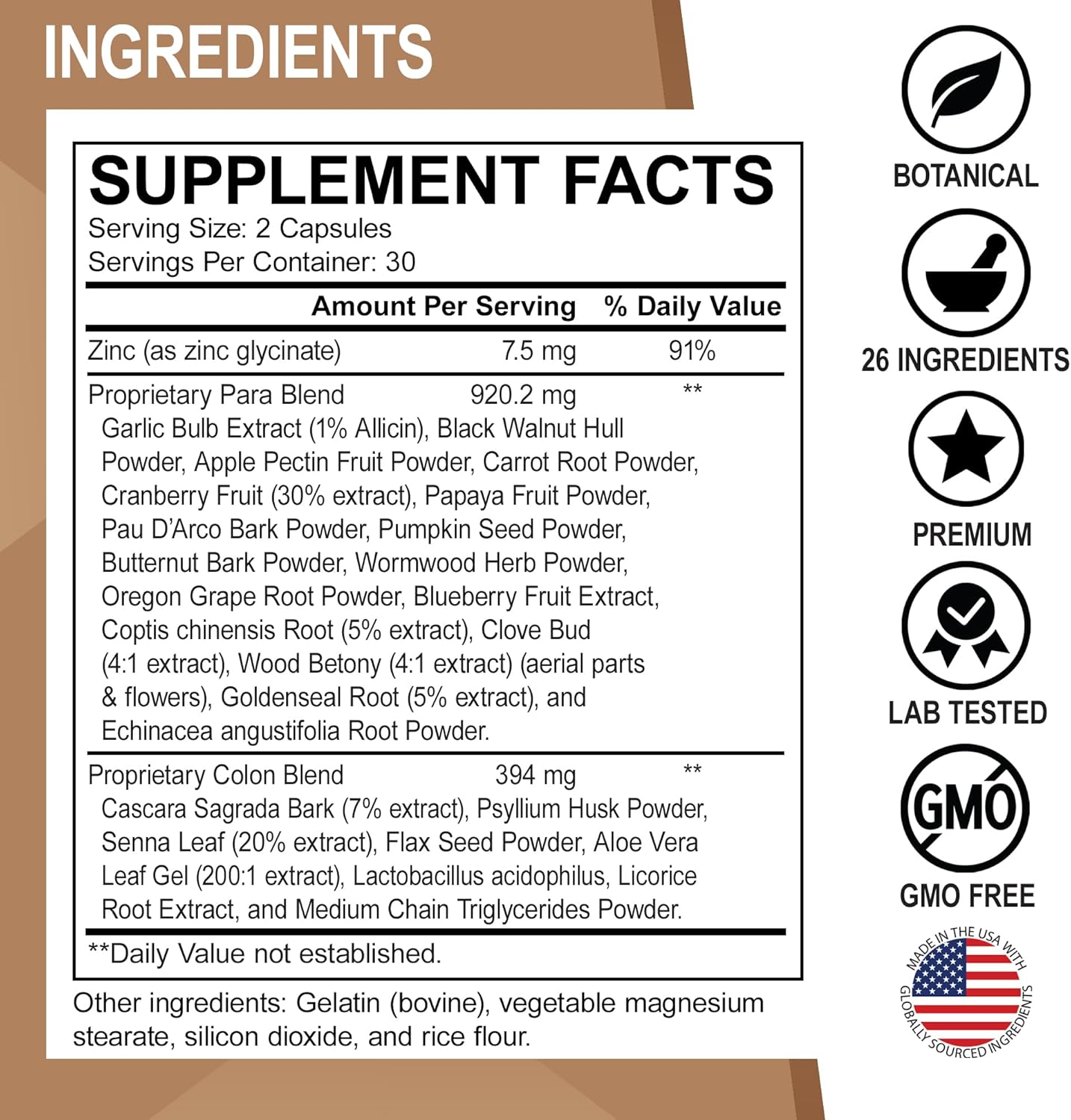 15-Day Dr. BO Colon Cleanse Detox Pills with Ginger & Intestinal Guard - Poop Bowel Movement Supplements for Stomach Bloating & Gut Health