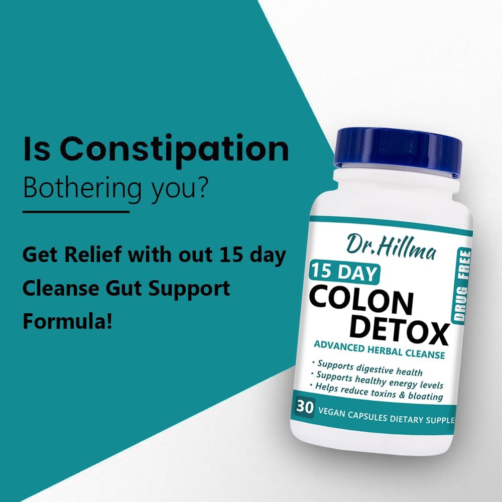 15 Day Gut Cleanse Capsules with Senna, Cascara Sagrada & Psyllium Husk - Advanced Detox for Gut & Colon Support - Promotes Women's Gut Health - 30 Capsules - BoostGo Australia