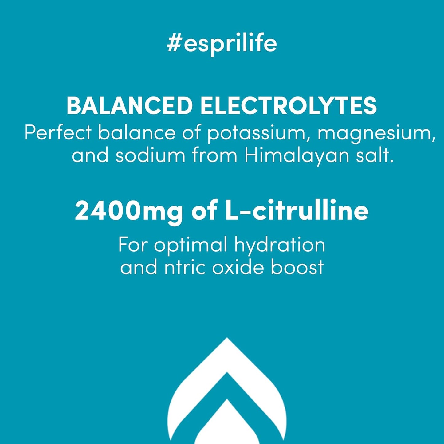 15 Day Supply ESPRI Zero Sugar Yuzu Citrus Electrolyte Drink Mix - Hydration Packets with Nitric Oxide Boost, Low Calories, Magnesium Citrate for Muscle Cramp Prevention and Recovery