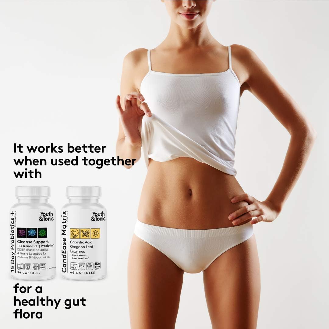 15-Day Youth & Tonic Probiotic Cleanse Supplement - Shelf Stable & Guaranteed Efficacy - Supports Digestive Health, Balance Gut Flora, and Relieves Constipation and Bloating in Women, Men, and Adults