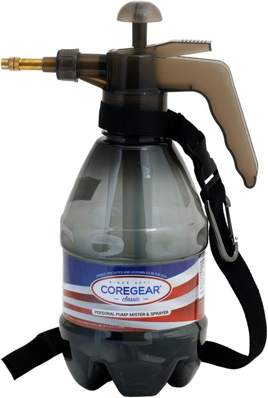 1.5 Liter Personal Water Mister Pump Spray Bottle by COREGEAR - Classic USA Misters