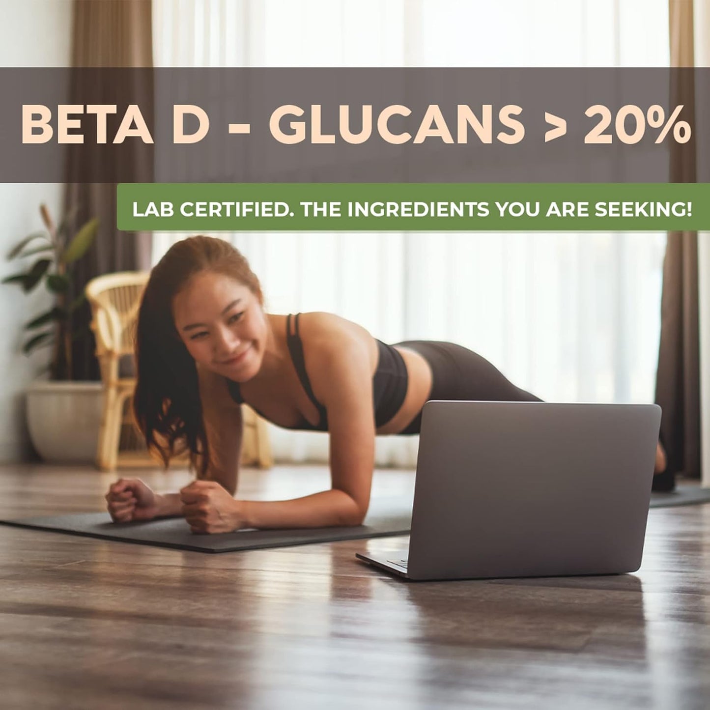 15 Mushroom Supplement Blend Capsules - Immune System Support, Mental Clarity, Focus, and Relaxation - 90 Count Bottle