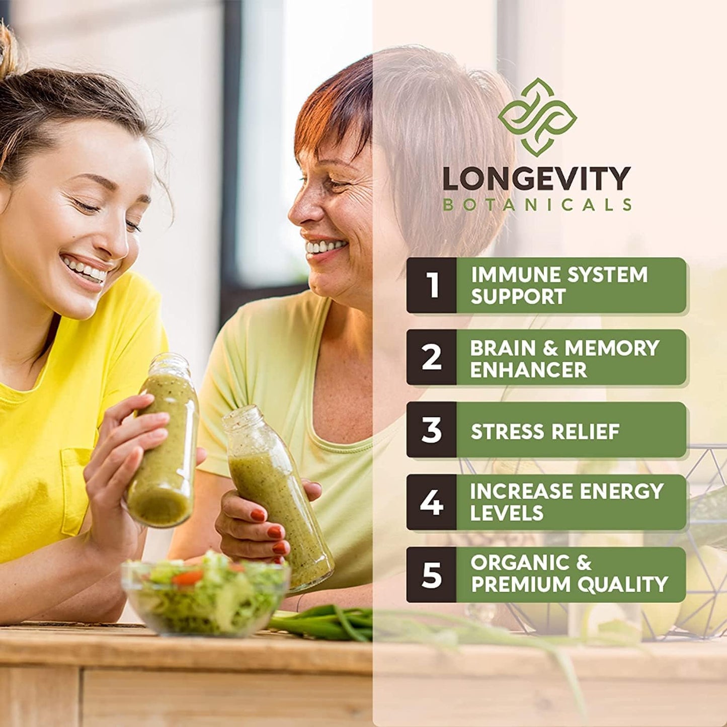 15 Mushroom Supplement Blend Capsules - Immune System Support, Mental Clarity, Focus, and Relaxation - 90 Count Bottle