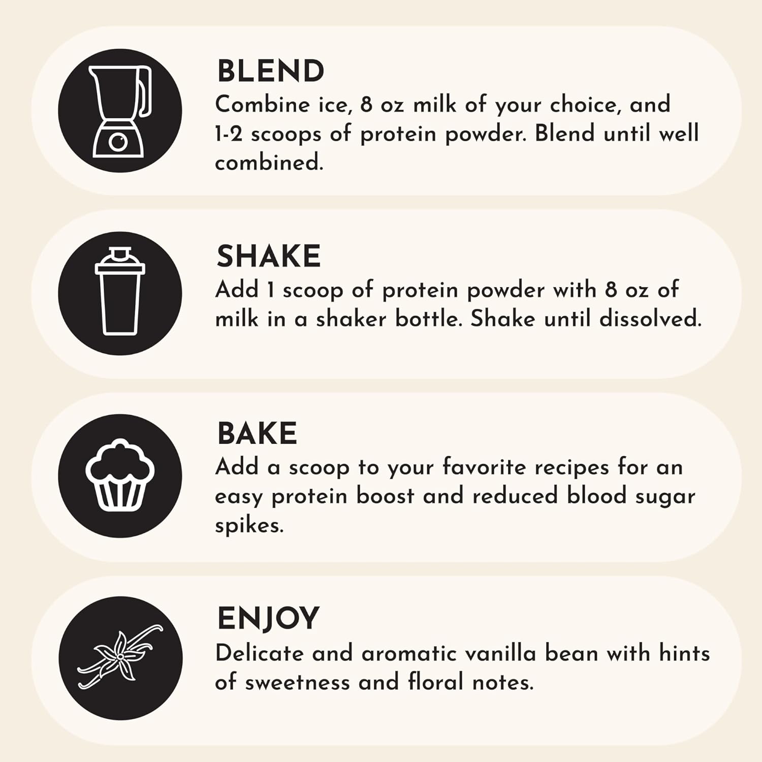 15 Servings of JUST INGREDIENTS Grass-Fed Whey Vanilla Protein Powder - Non-GMO & Gluten-Free - BoostGo Australia