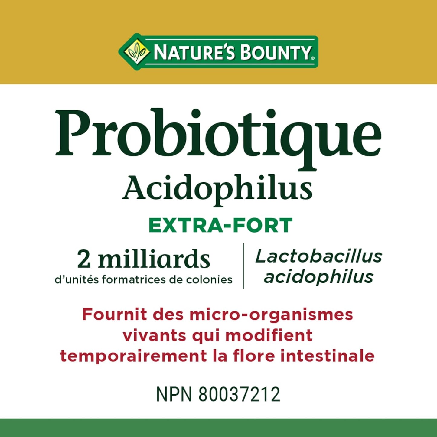 150 Caplets of Nature's Bounty Acidophilus Probiotic with 2 Billion Live Cultures