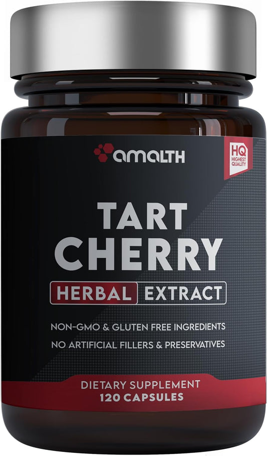 150 Capsules of AMALTH Tart Cherry Extract 15:1 Concentrated Formula for 50 Days