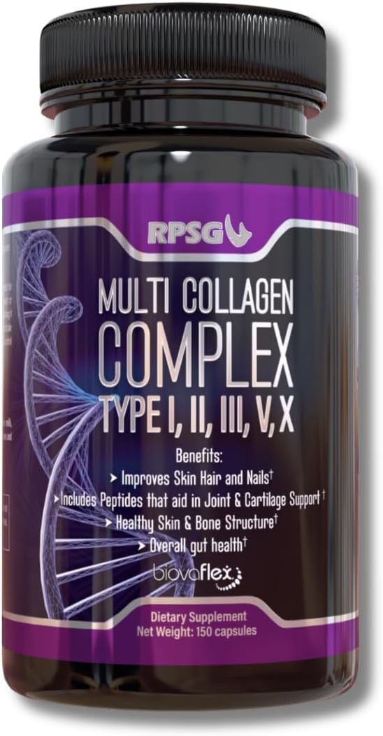 150 Capsules of RPSG Multi Collagen for Women & Men - Type I, II, III, V, X