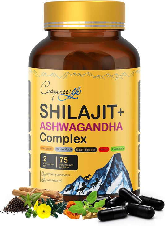 150-Count Pack of Cosynee Shilajit Complex Supplements