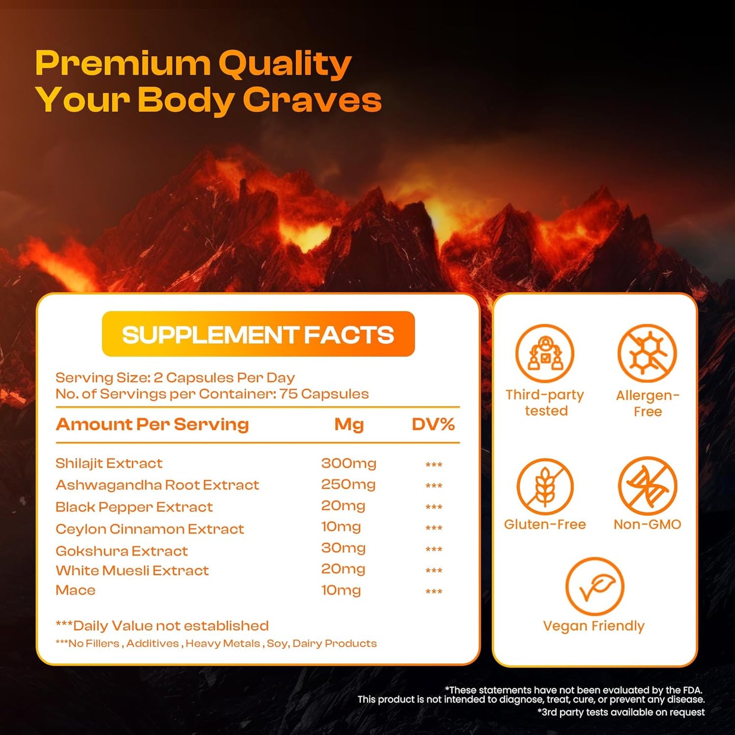 150-Count Pack of Cosynee Shilajit Complex Supplements