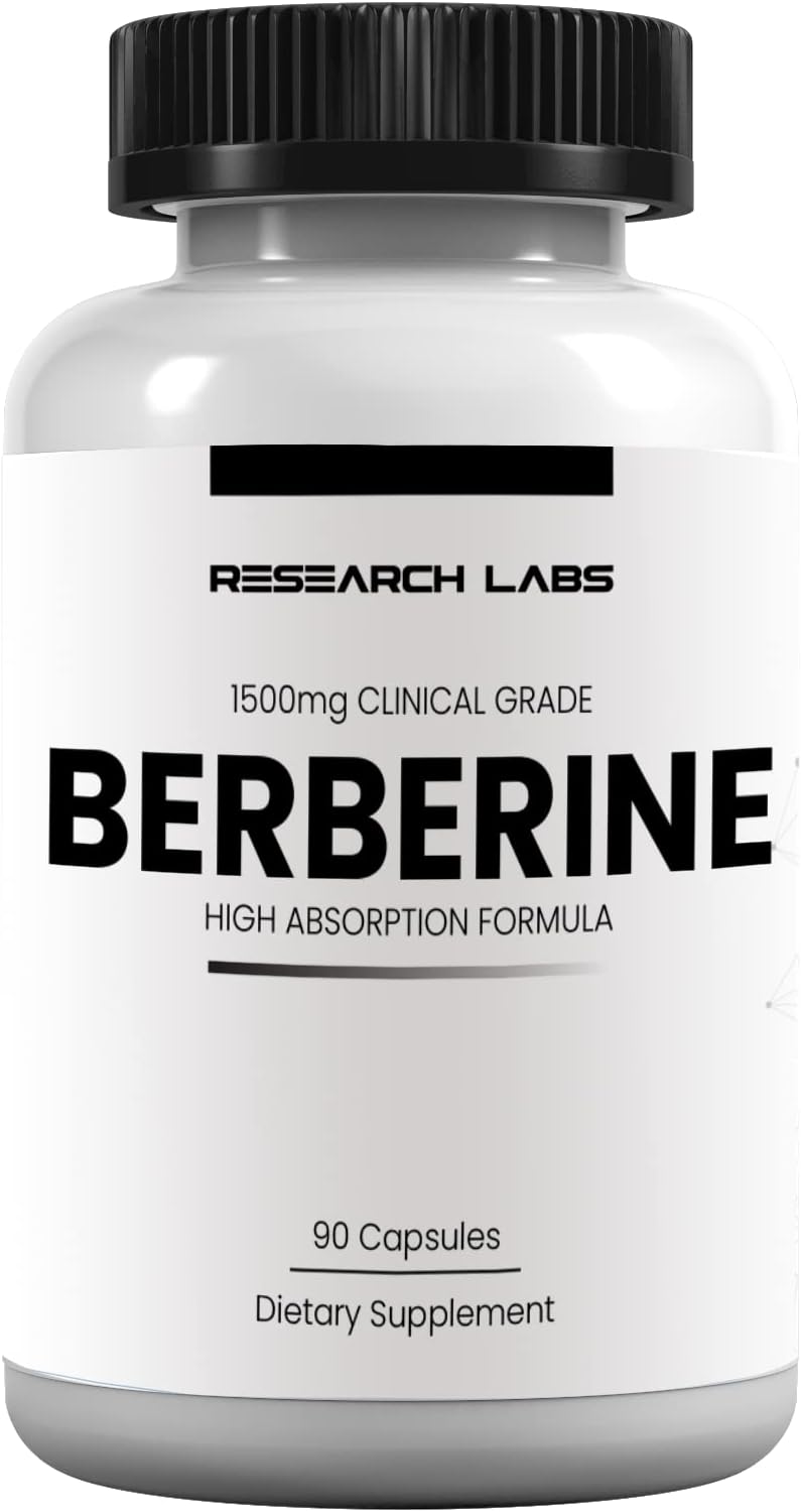 1500mg Clinical Grade Berberine Formula with BerberQuil™ Support - 90 Capsules