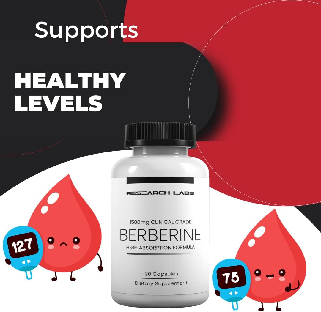 1500mg Clinical Grade Berberine Formula with BerberQuil™ Support - 90 Capsules