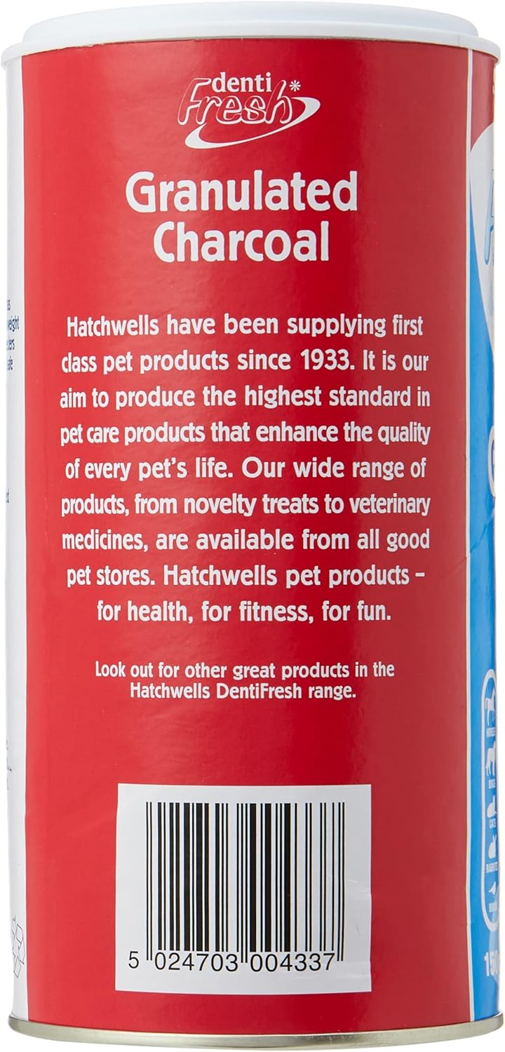 150g Hatchwells Granulated Charcoal for Digestive Health and Odor Control