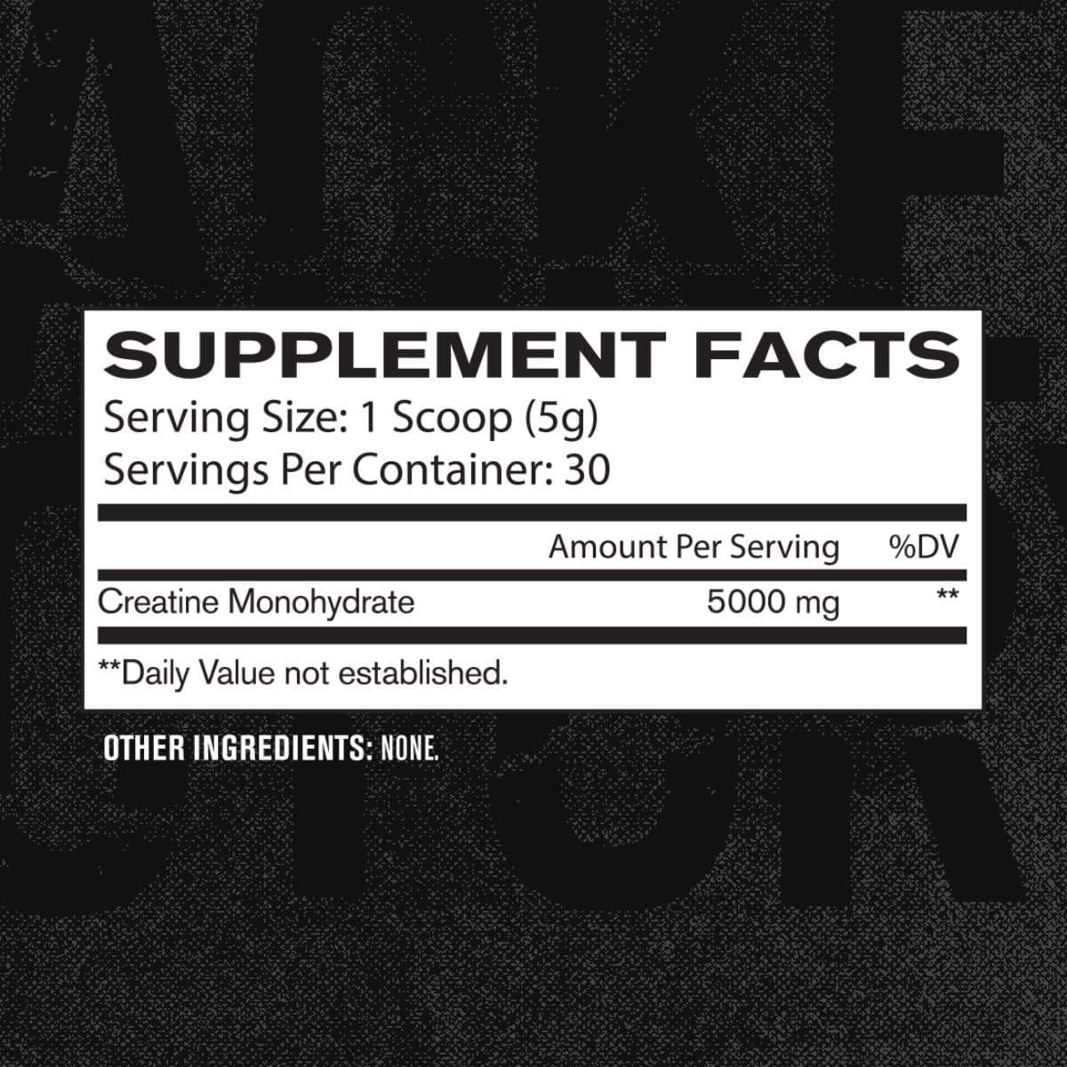 150g Jacked Factory Creatine Monohydrate Powder - Muscle Growth & Strength Supplement, Energy Boost, Athletic Performance - 30 Servings, Unflavored