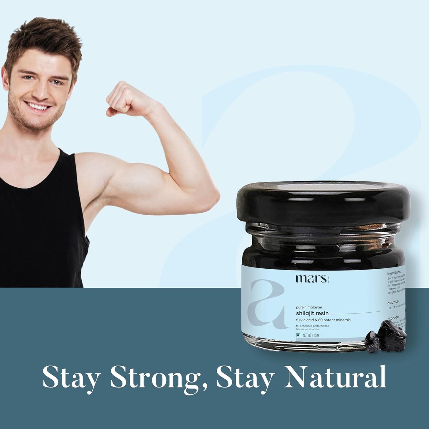 15g Pack of Pure Himalayan Organic Shilajit Resin from Mars by GHC - Sourced from the Himalayas | Good Health Company