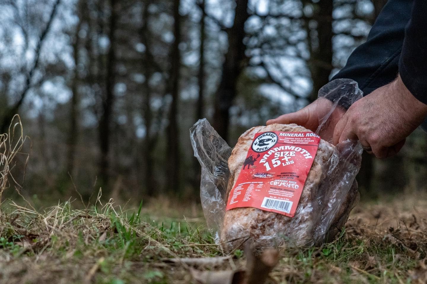 15lb Jurassic Rock Salt Lick for Deer and Wildlife - Mammoth Mineral Supplement