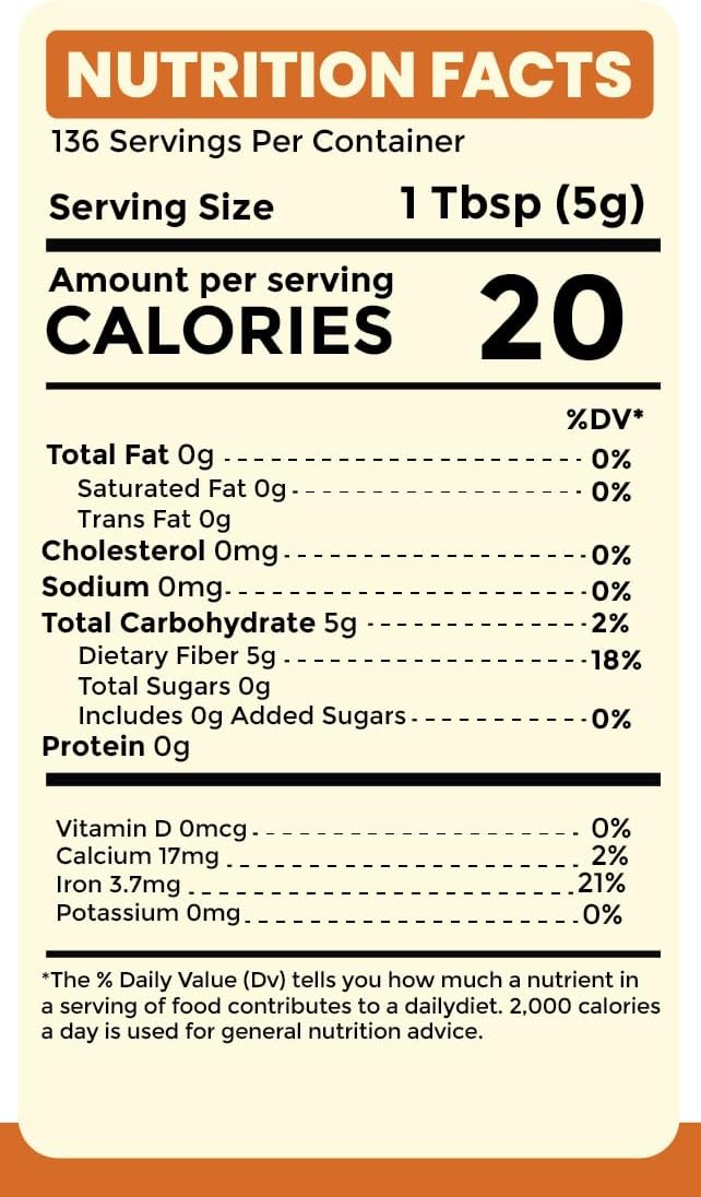 1.5lb Sownandgrown Psyllium Husk Powder for Easy Mixing & Digestive Health | Gluten Free Baking | Non-GMO & Finely Ground Fiber